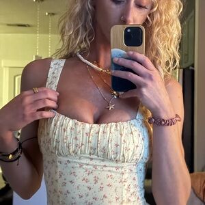 Princess Polly Freya mini dress in yellow / size 2